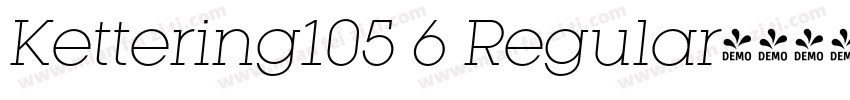 Kettering105 6 Regular字体转换